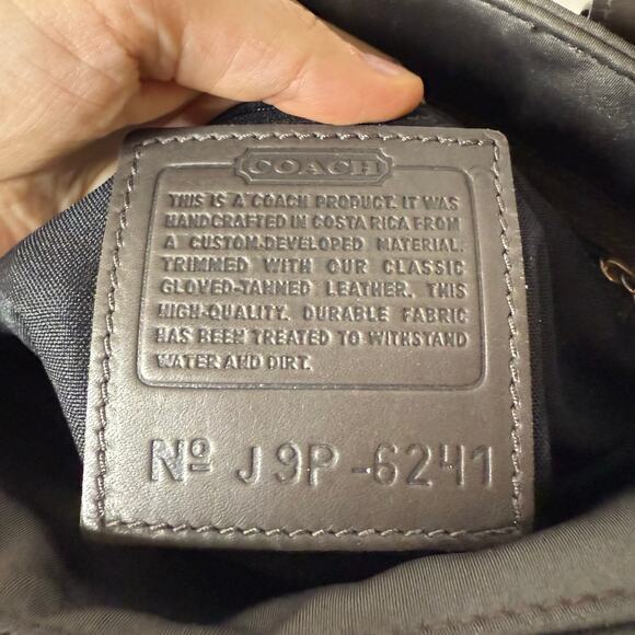 Coach Vintage Plain Gray and Brown Shoulder Bag Medium - Picture 4 of 11